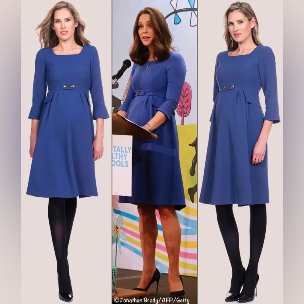 Seraphine Maternity Luxe Royal Blue Dress Size 10